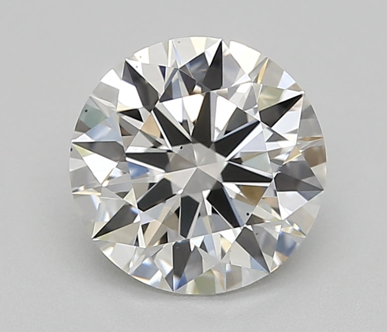 Lab Grown 1.76 Ct ROUND Cut IGI Certified CVD Diamond G Color SI1 Clarity