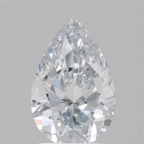 Lab Grown 2.10 Ct PEAR Cut IGI Certified CVD Diamond H Color VS2 Clarity
