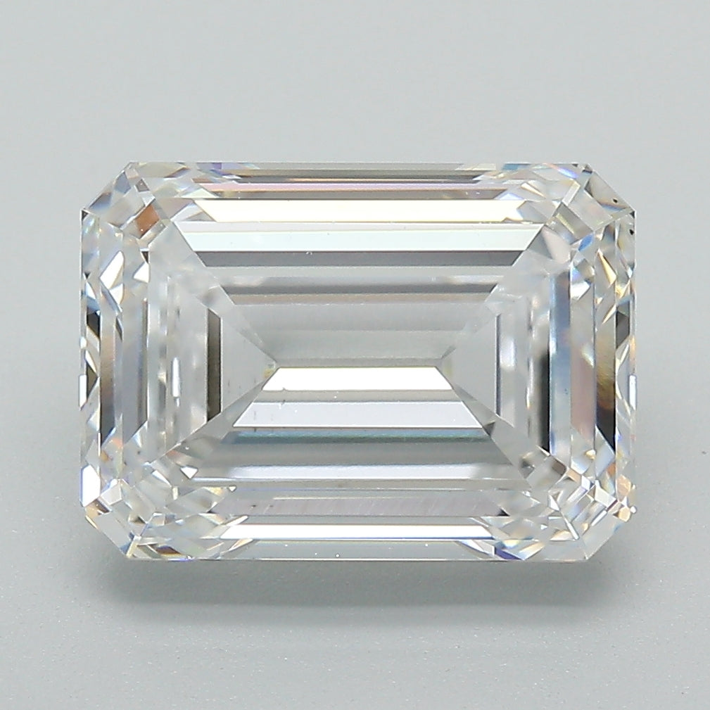 Lab Grown 4.43 Ct EMERALD Cut IGI Certified CVD Diamond E Color VS1 Clarity