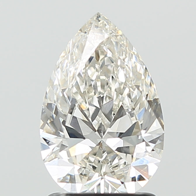 Lab Grown 1.50 Ct PEAR Cut IGI Certified CVD Diamond H Color VS1 Clarity