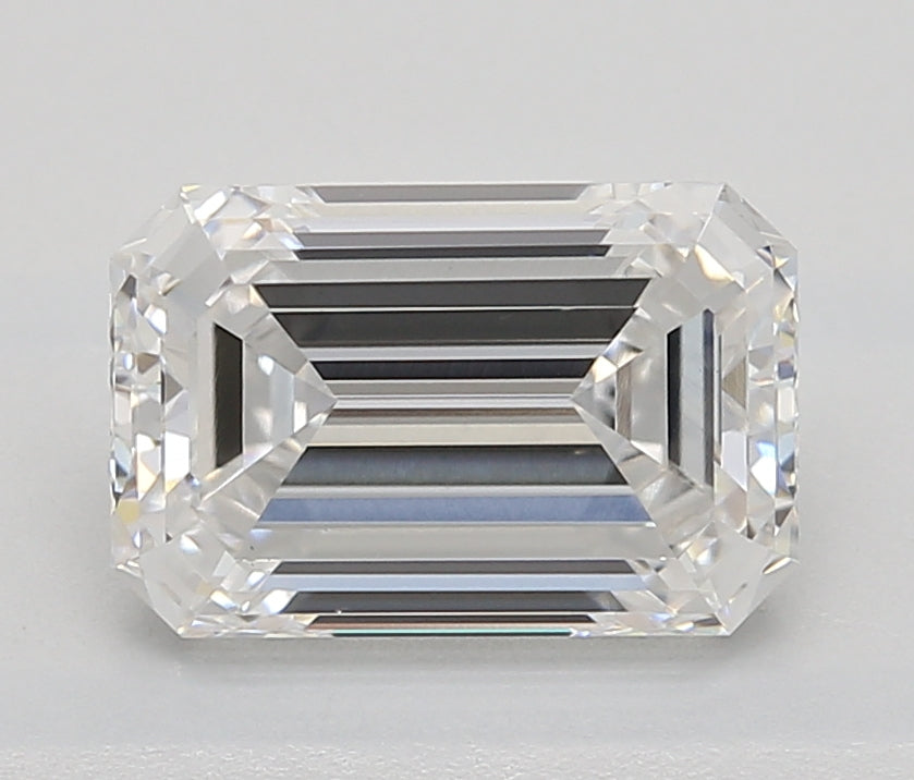 Lab Grown 2.02 Ct EMERALD Cut IGI Certified CVD Diamond E Color VS1 Clarity