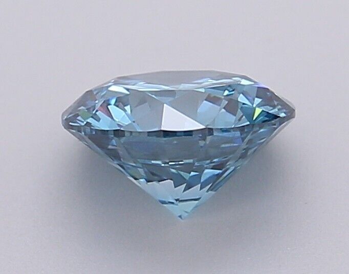 Round 1.01 ct Fancy Vivid Blue VS1 IGI Certified Lab Grown CVD Diamond