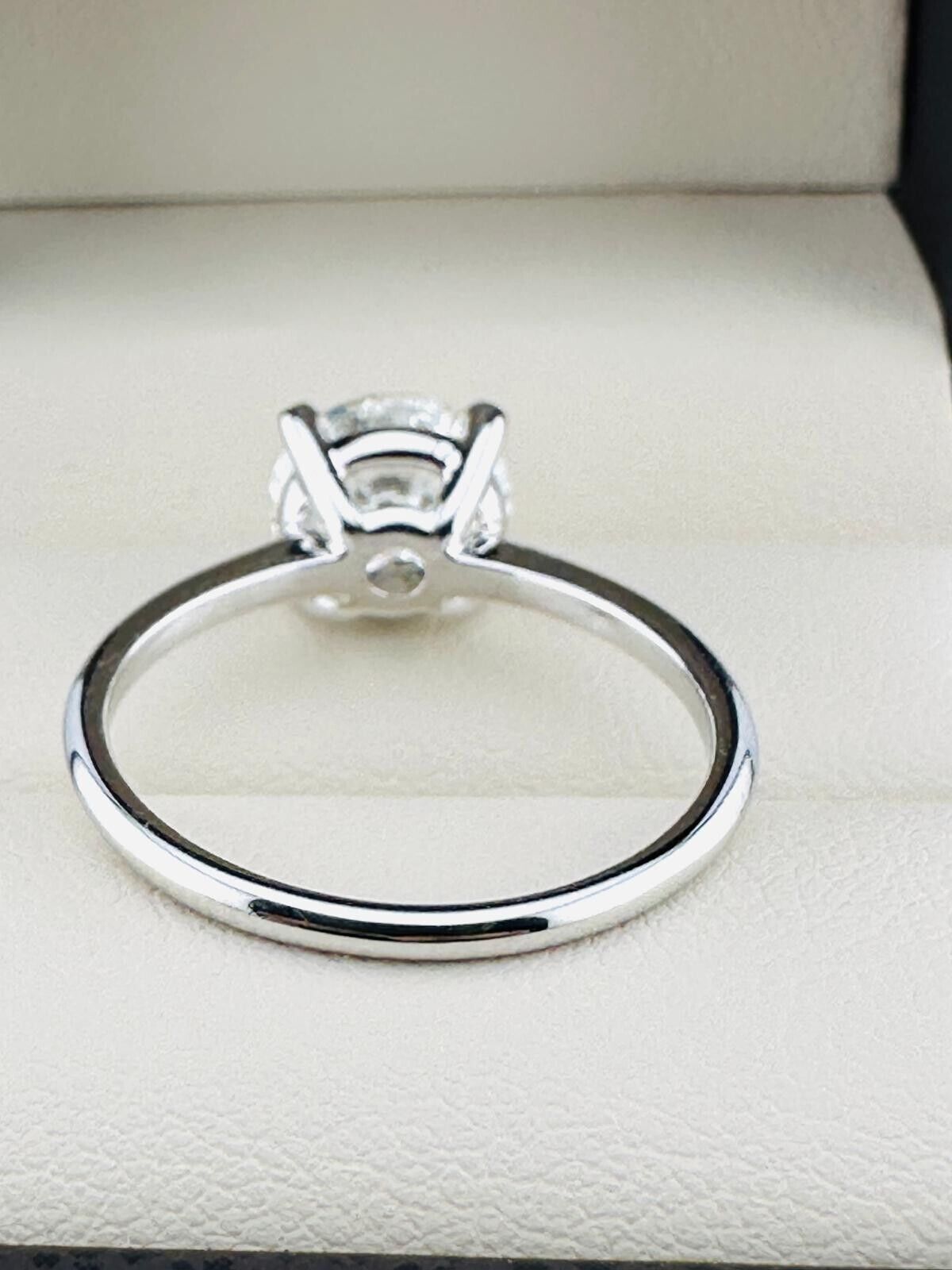 2.03 Ct Round I VS2 Lab Grown CVD Diamond Engagement 14K White Gold Ring Size 7