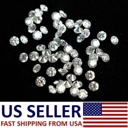 Loose Lab Grown CVD Diamonds 1 MM E VS1 Clarity 10 pieces lot