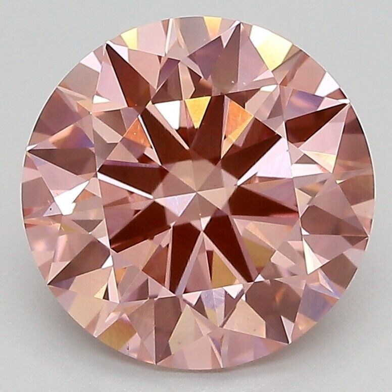 Round 3.25 cts Fancy Intense Pink VS1 IGI Certified CVD Lab Grown LOOSE Diamond