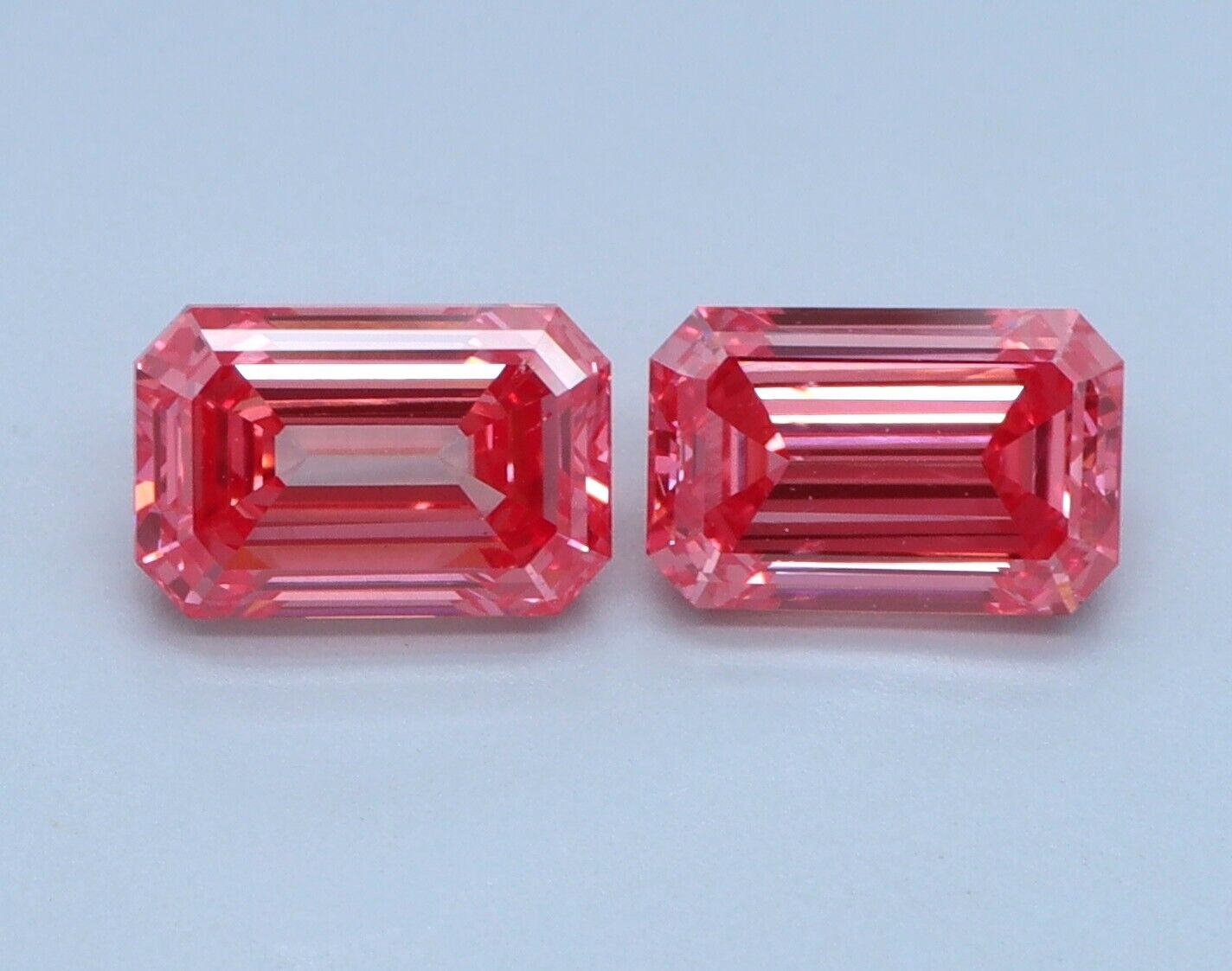 1.52 PINK EMERALD Pair VS1 Lab Grown CVD Diamond for Earring