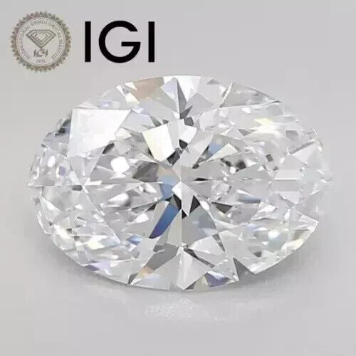 OVAL Cut Lab Grown 1.09 Cts IGI Certified CVD Diamond F Color VS2 Clarity