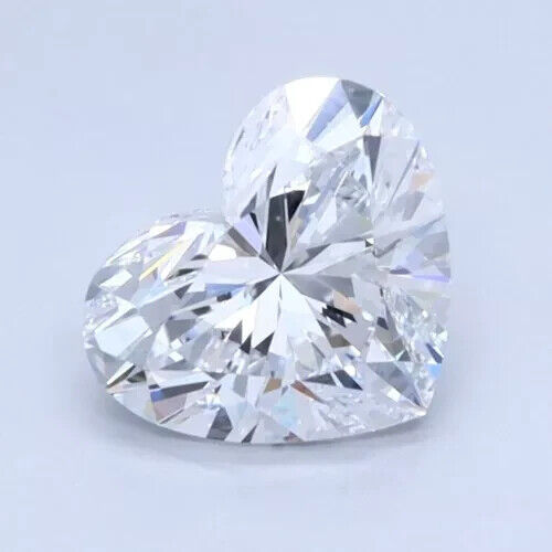 LAB GROWN HEART SHAPE 0.99 Cts E Color VS1 Clarity IGI CERTIFIED CVD Diamond