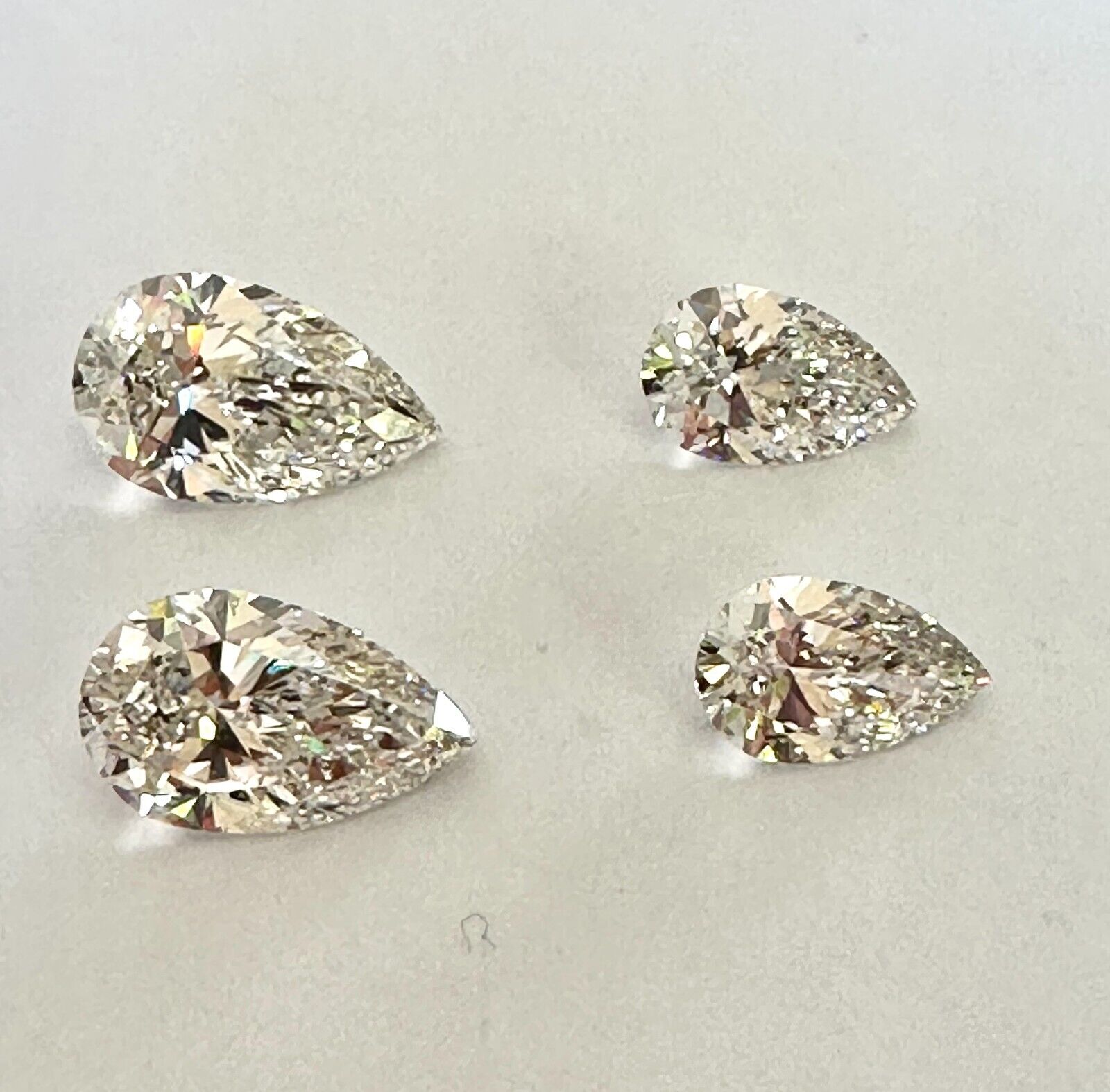 11.50 CARAT PEAR SHAPE IGI Certified Lab Grown CVD Diamond H VS1 EARRING SET