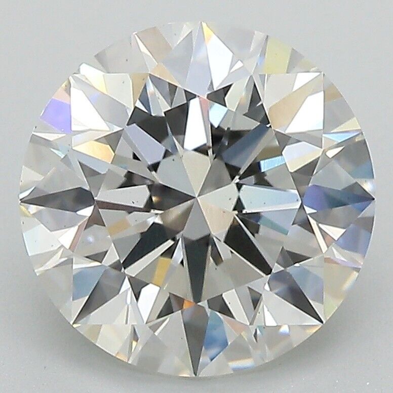 ROUND EXCELLENT CUT 3.59 Cts LAB GROWN LOOSE DIAMOND F VS2 IGI CERTIFIED CVD