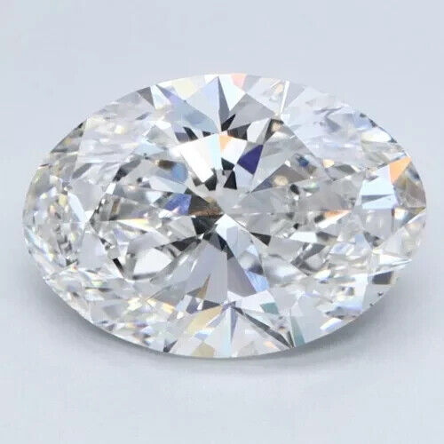 Lab Grown CVD loose Diamond Oval Cut 6.45 Cts G Color VS2 IGI Certified American