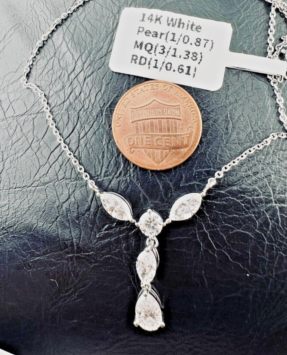 2.65 Cts F VS1 Lab Grown CVD Diamond Women Gift Fashion Pendent With Cable Chain