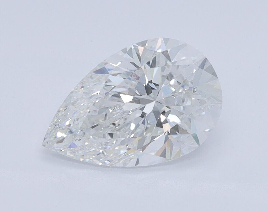 Loose Pear Cut 1.52 Cts LAB GROWN IGI Certified CVD Diamond E Color VS1 Clarity