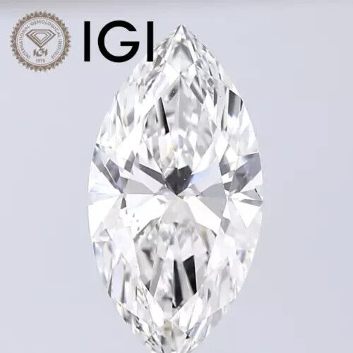 MARQUISE Cut 1.16 Cts IGI Certified Lab Grown CVD Diamond E Color VVS2 Clarity