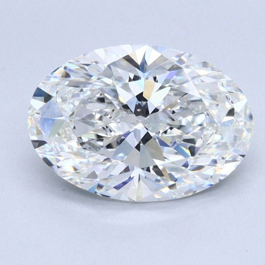 OVAL Cut 3.08 Cts IGI Certified Lab Grown CVD Diamond H Color VS2 Clarity STONE