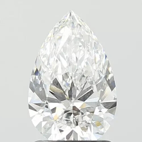 PEAR Cut 1.03 Cts E Color SI1 Clarity LAB GROWN CVD Diamond IGI Certified