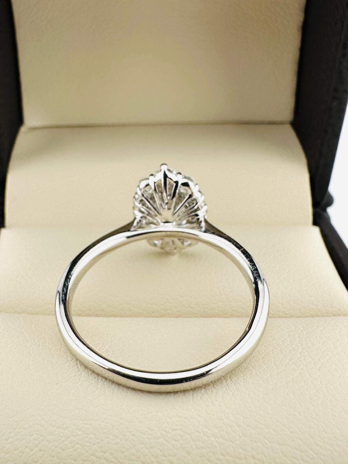 1.04 Ct OVAL E VS1 Lab Grown CVD Diamond Engagement 14K Gold Ring Size 7