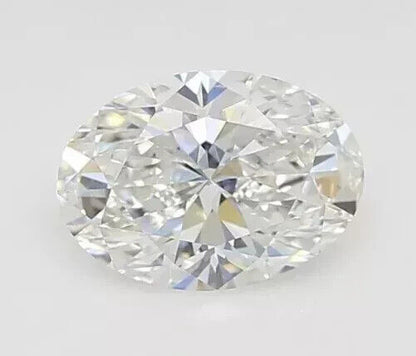 OVAL Cut 1.03 Cts Lab Grown IGI Certified CVD Diamond D Color VS2 Clarity