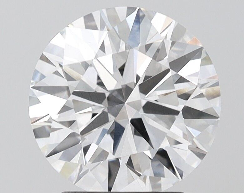 Round Excellent Cut 2.69 Cts F VS1 IGI Certified CVD Lab Grown Loose Diamonds