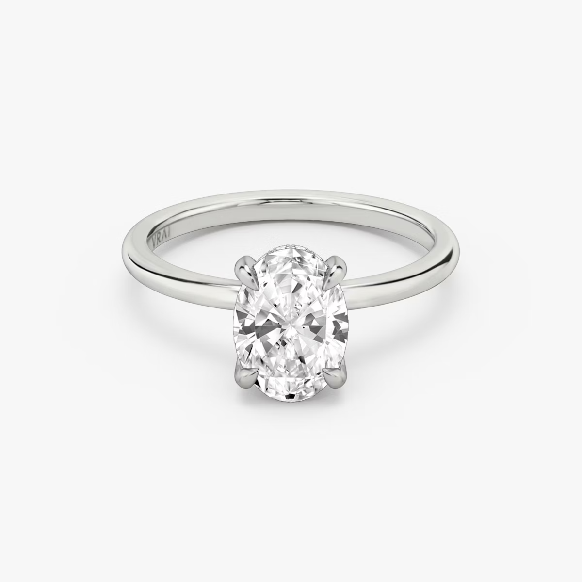 2.50 Ct Lab Grown CVD Diamond E/F VS1-2 18k WHITE Gold Solitaire Engagement Ring