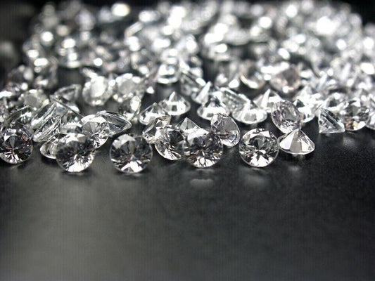 Loose Lab Grown CVD Diamonds 4 MM E VS1 Clarity 2 Pieces