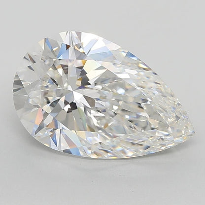 PEAR SHAPE 7.01 Cts IGI Certified F Color VS2 Clarity Lab Grown CVD Diamond