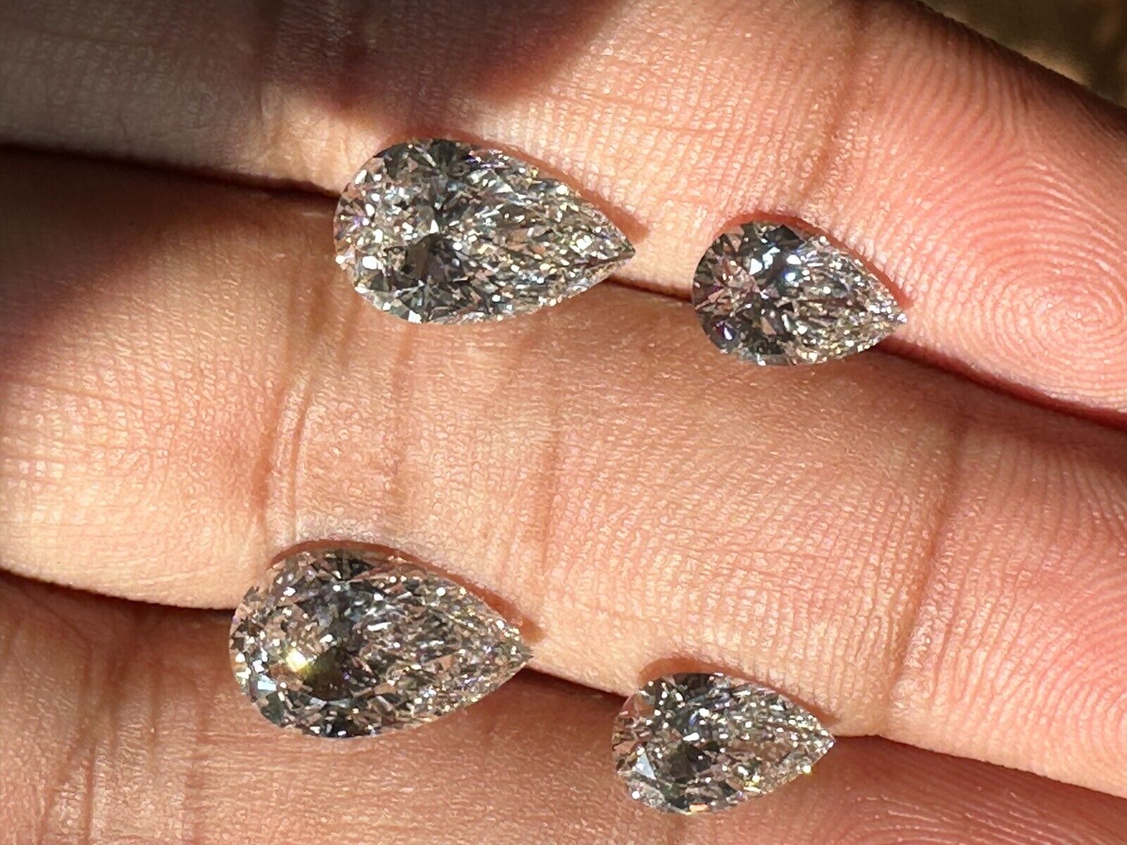 11.60 CARATS PEAR SHAPE IGI Certified Lab Grown CVD Diamond G VS1 EARRING SET