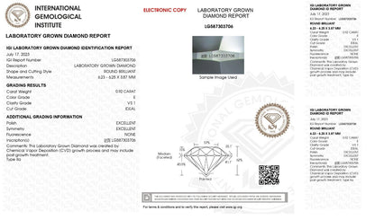 ROUND EXCELLENT CUT 0.92 CT E VS1 IGI CERTIFIED CVD LAB GROWN LOOSE DIAMOND