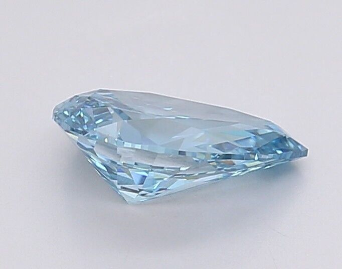 Pear 1.01 ct Fancy Vivid Blue VS1 IGI Certified Lab Grown CVD Diamond