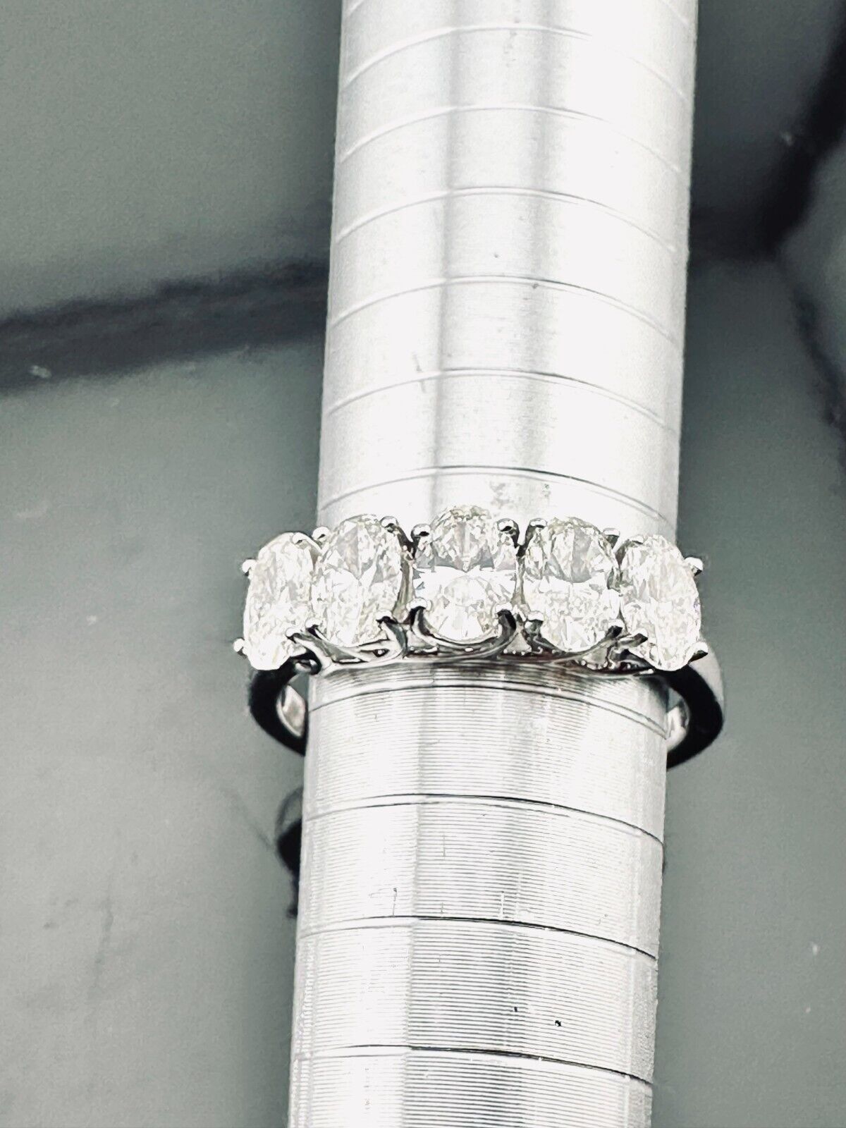 Engagement Ring 1.65 Cts Lab Grown CVD Diamond F/G VS1-2 14k WHITE Gold