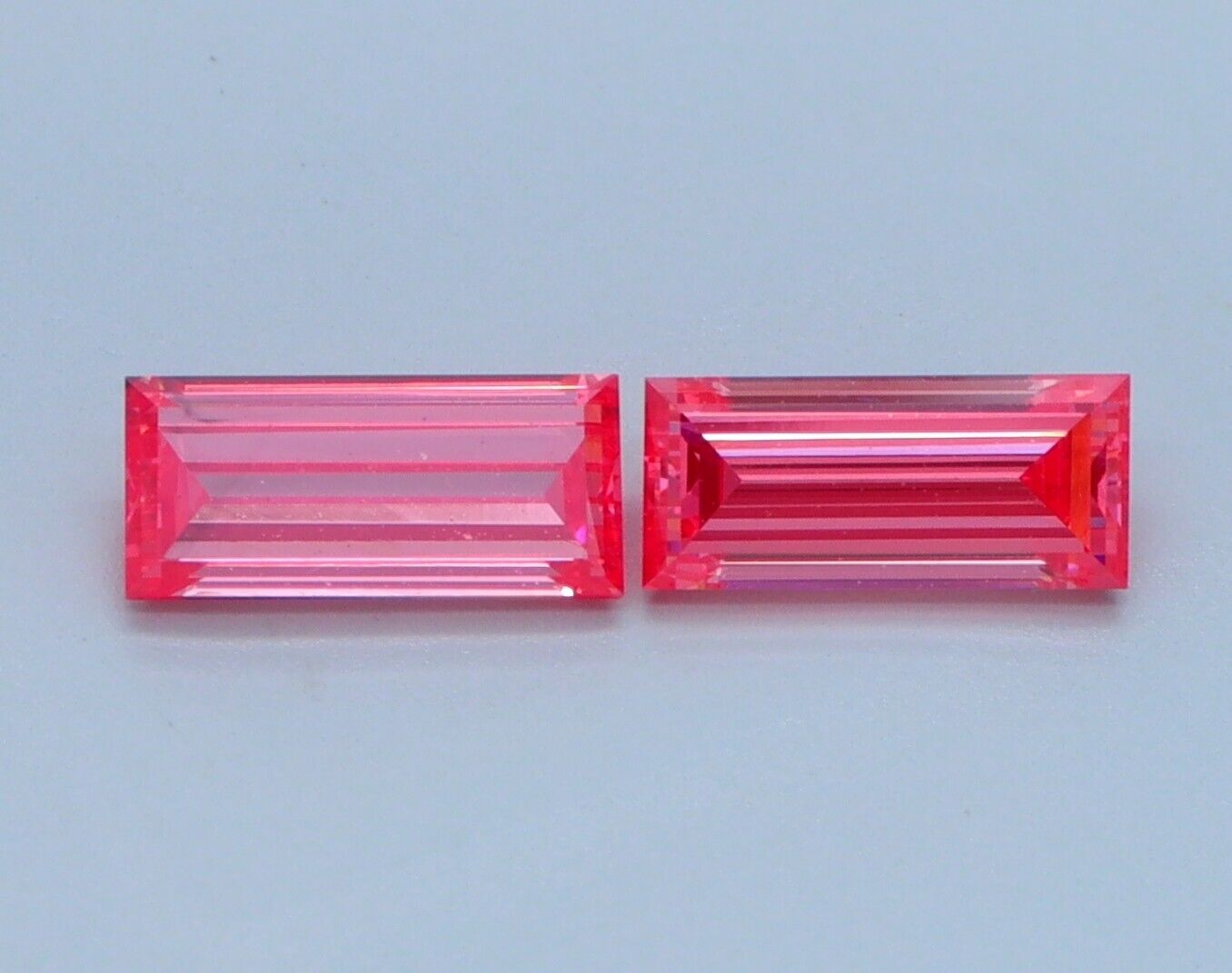 0.73 PINK STRAIGHT BAG Pair VS1 IGI Certified Lab Grown CVD Diamond for Earring