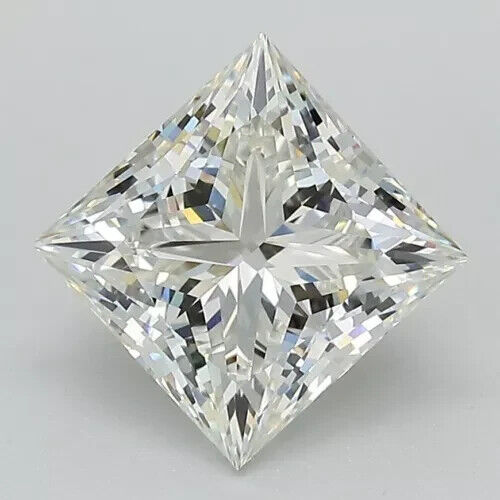 PRINCESS Cut Lab Grown 6.07 Cts IGI Certified CVD Diamond G Color VS2 Clarity