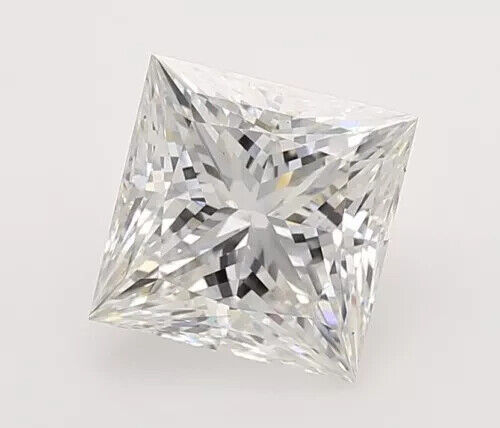 PRINCESS Cut Lab Grown 6.10 Cts IGI Certified CVD Diamond G Color VS1 Clarity