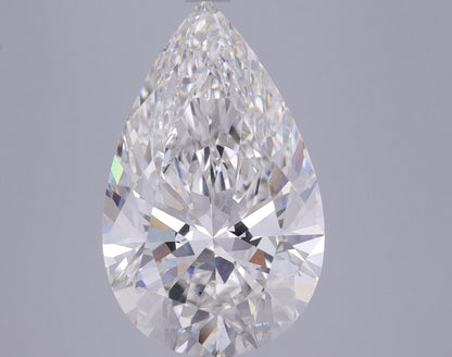 Lab Grown CVD Diamond G Color VS2 Clarity 7.36 CARAT PEAR SHAPE IGI Certified