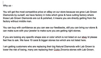 Round 1.50 Ct I Color VS2 IGI Certified Lab Grown CVD Diamond For Jewelry Making