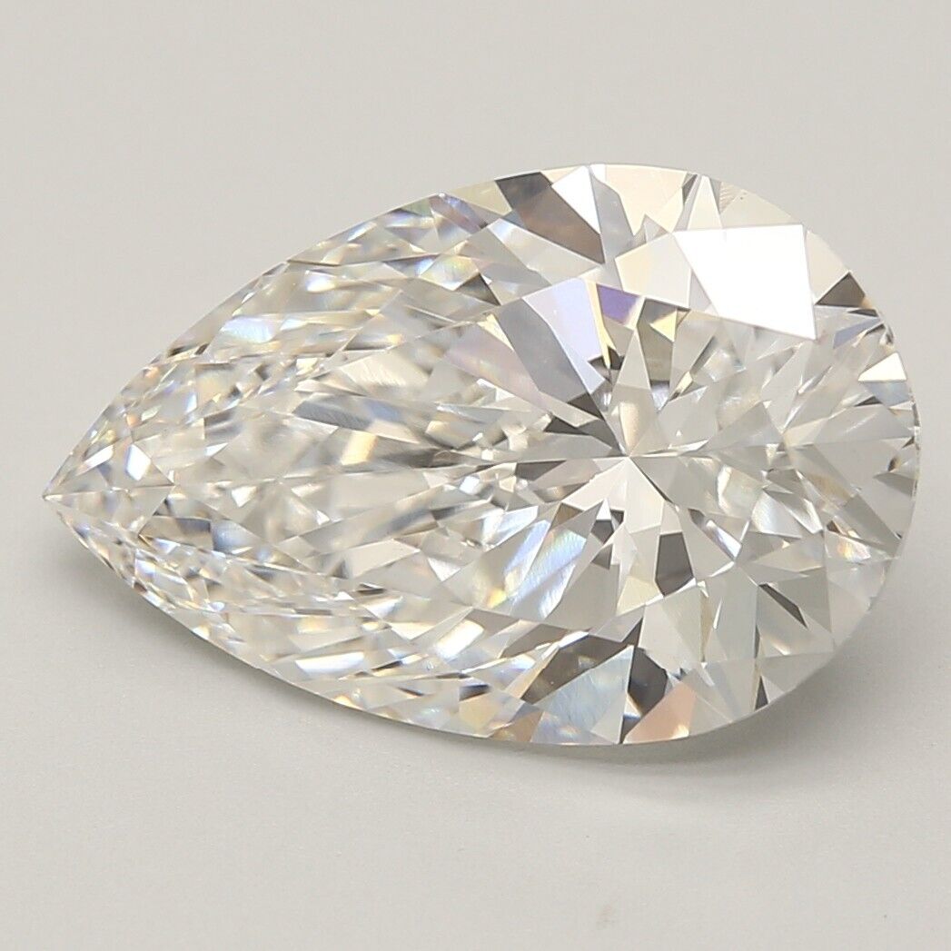 PEAR SHAPE 8.03 CARAT IGI Certified Lab Grown CVD Diamond F VVS2 Diamond