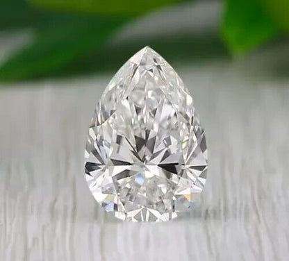 PEAR Cut 2.36 Cts G Color VS2 Clarity LAB GROWN CVD Diamond WITH FREE SHIPING