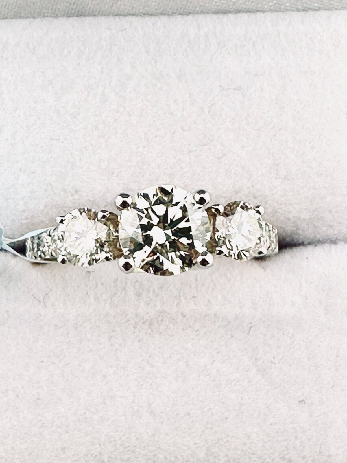 Engagement Ring 1.99 Cts Lab Grown CVD Diamond F/G VS1-2 14k WHITE Gold RING