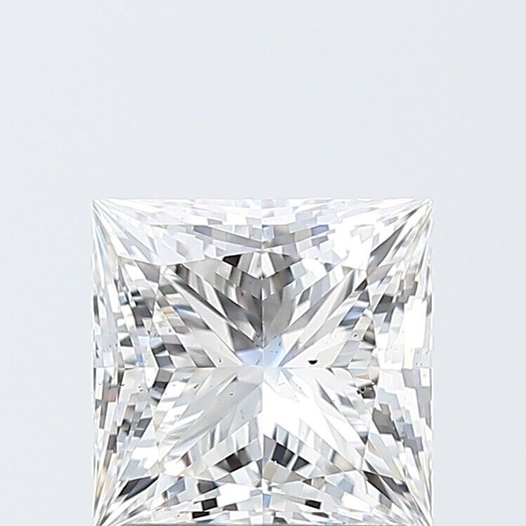 PRINCESS Cut Lab Grown 1.50 Cts IGI Certified CVD Diamond G Color SI1 Clarity