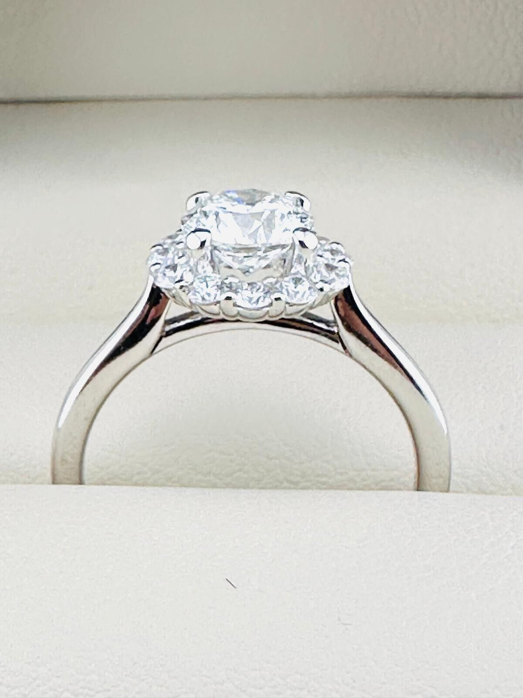 1.00 Ct ROUND E VVS2 Lab Grown CVD Diamond Engagement 14K Gold Ring Size 6.25