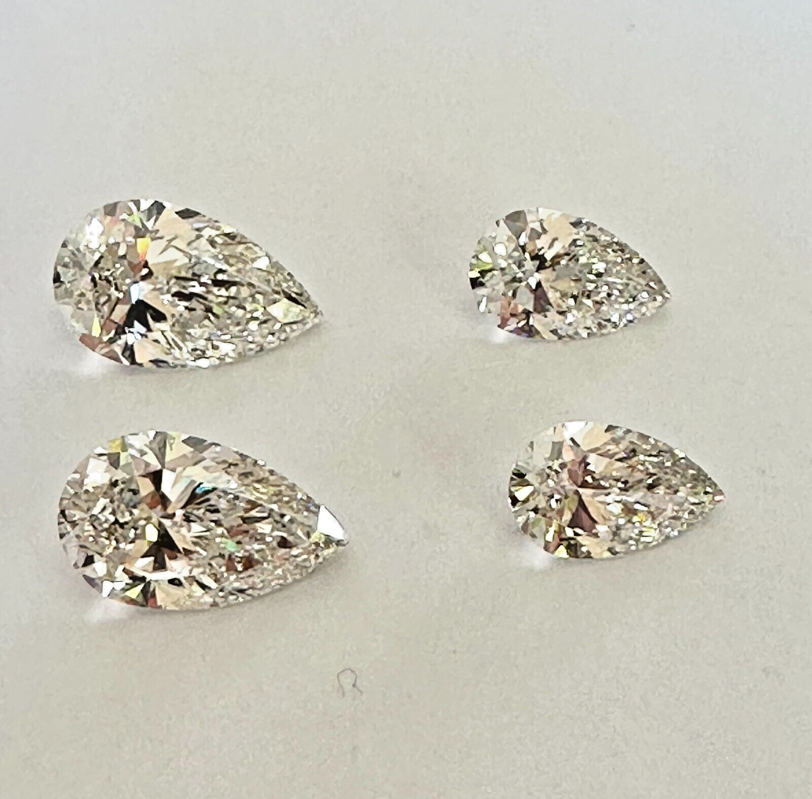 11.60 CARATS PEAR SHAPE IGI Certified Lab Grown CVD Diamond G VS1 EARRING SET