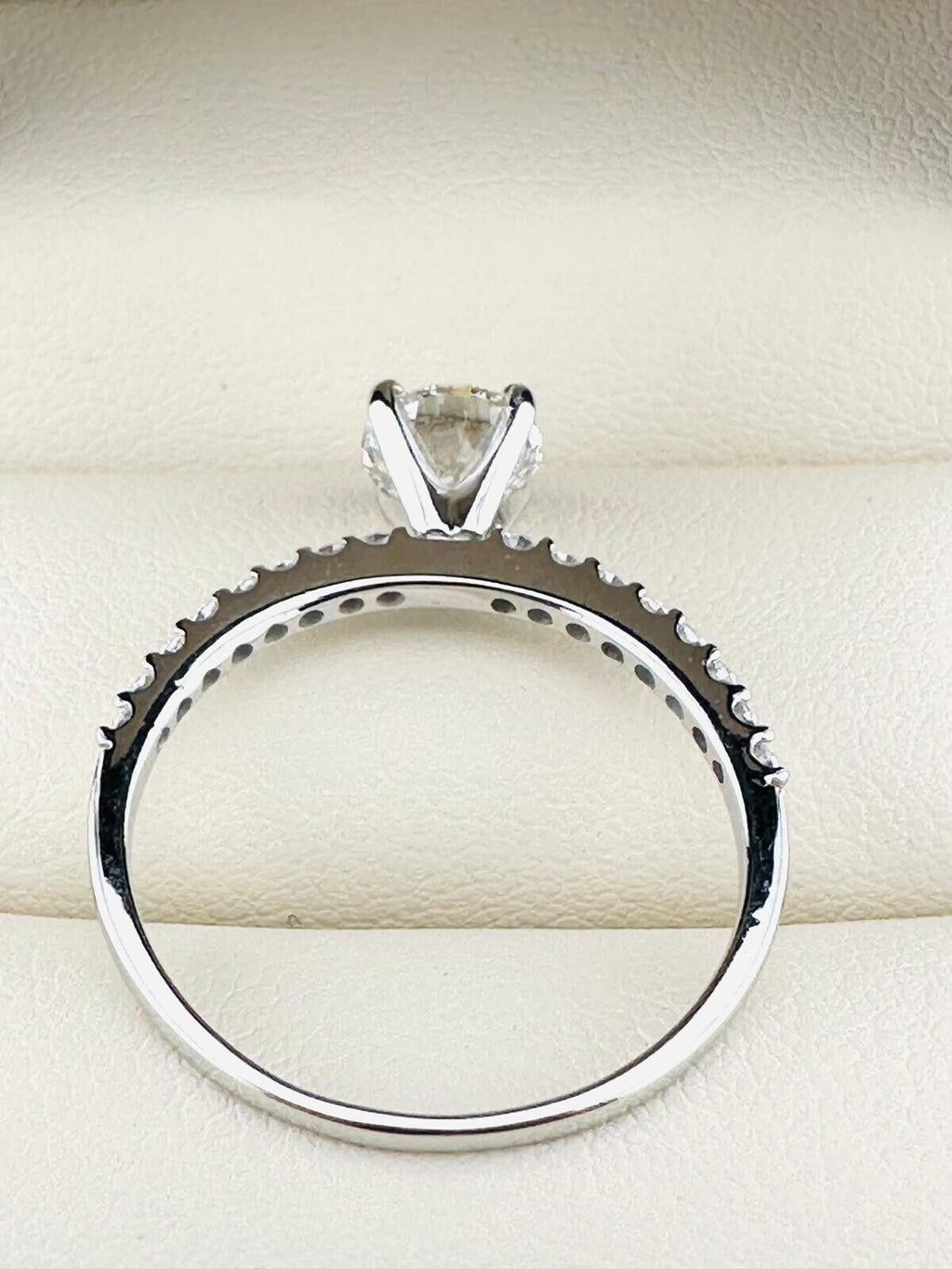 1.01 Ct Round G VS2 Lab Grown CVD Diamond Engagement 14K Gold Ring Size 8.5