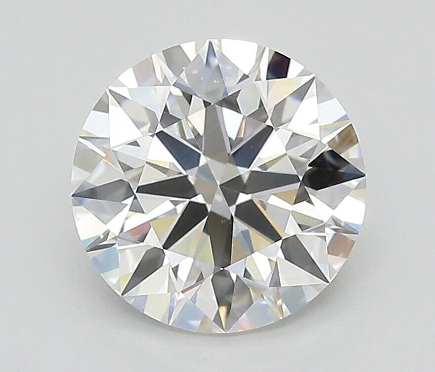 ROUND EXCELLENT CUT 3.01 Cts IGI CERTIFIED G VVS2 CVD LAB GROWN LOOSE DIAMOND