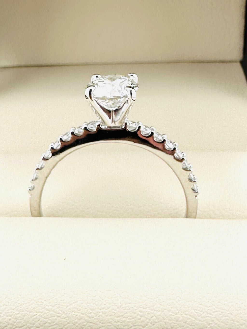 1.01 Ct Round G VS2 Lab Grown CVD Diamond Engagement 14K Gold Ring Size 8.5