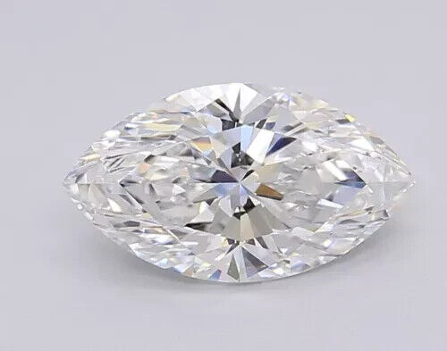 MARQUISE Cut 3.02 Cts IGI Certified Lab Grown CVD Diamond H Color VS1 Clarity