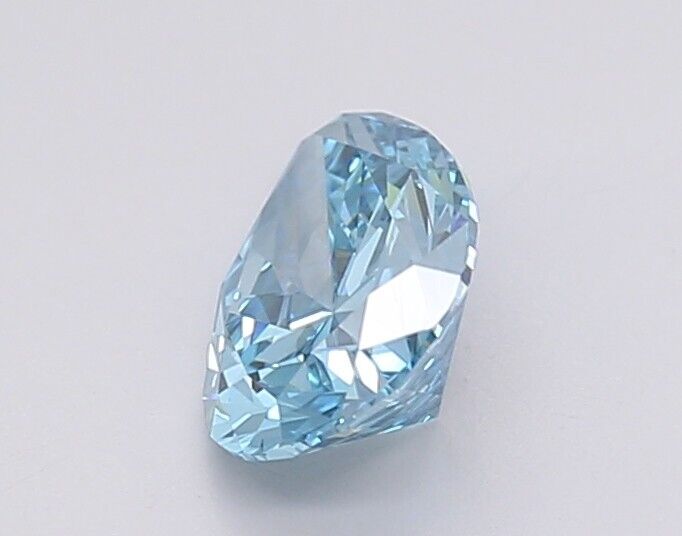 Pear 1.01 ct Fancy Vivid Blue VS1 IGI Certified Lab Grown CVD Diamond