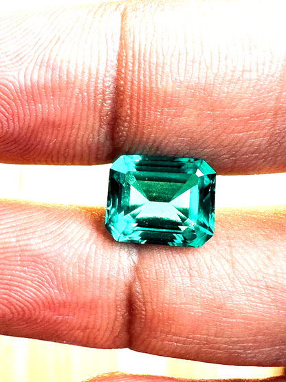 Lab Grown Loose Columbian 4.38 Cts Emerald GIA Certified With Free Shipping