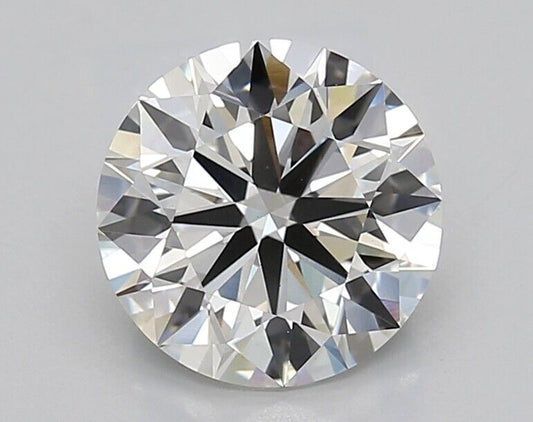 ROUND EXCELLENT CUT  3.08 CT F VVS2 IGI CERTIFIED CVD LAB GROWN LOOSE DIAMOND