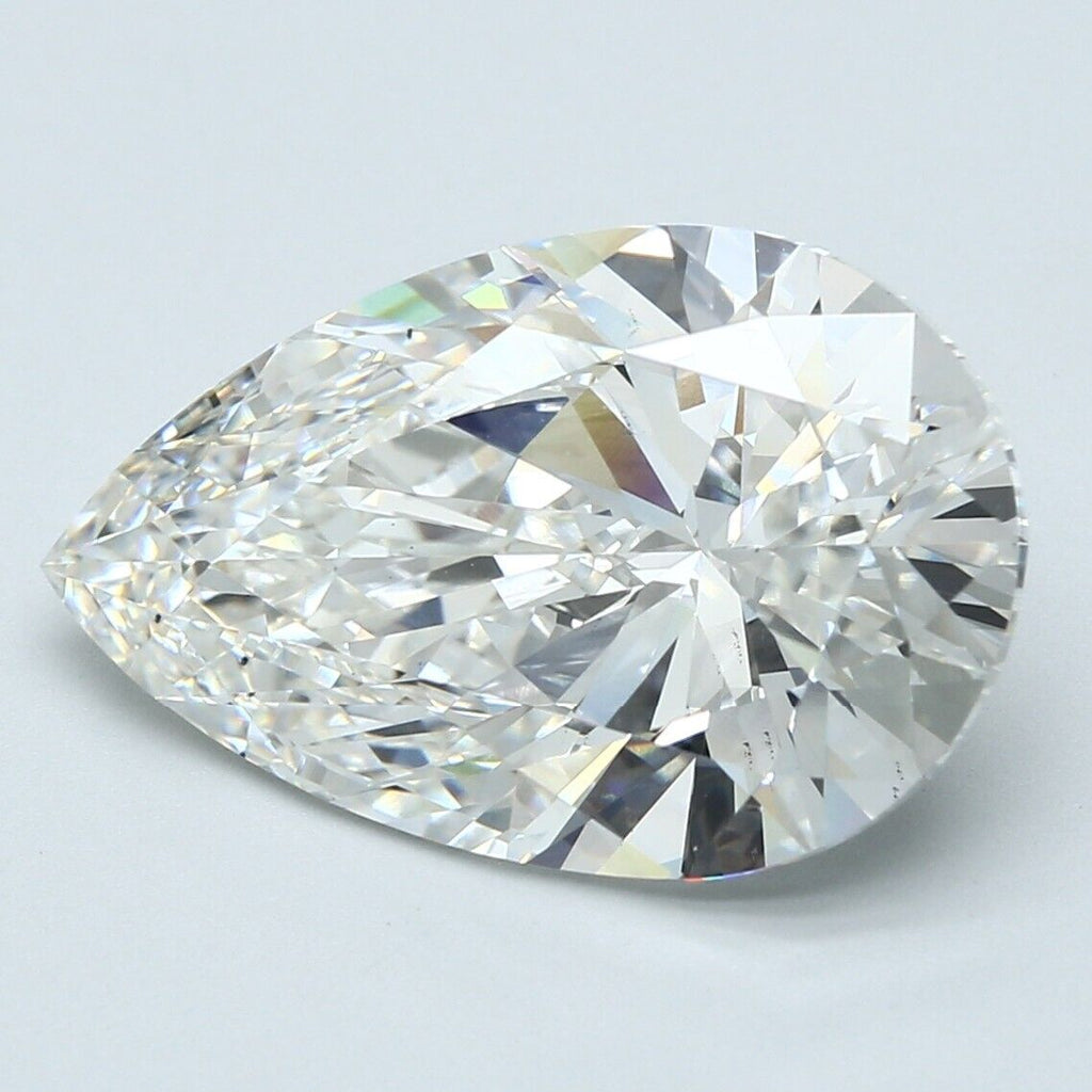 9.33 Cts PEAR SHAPE G VS2 IGI Certified Lab Grown CVD Diamond For Solitaire Ring