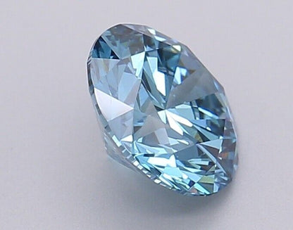 Round 1.01 ct Fancy Vivid Blue VS1 IGI Certified Lab Grown CVD Diamond